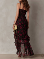 Vestido Maxi Floral con Encaje