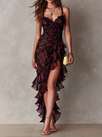 Vestido Maxi Floral con Encaje