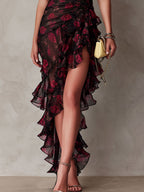 Vestido Maxi Floral con Encaje