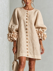 Élodie | Floral Button-Up Dress