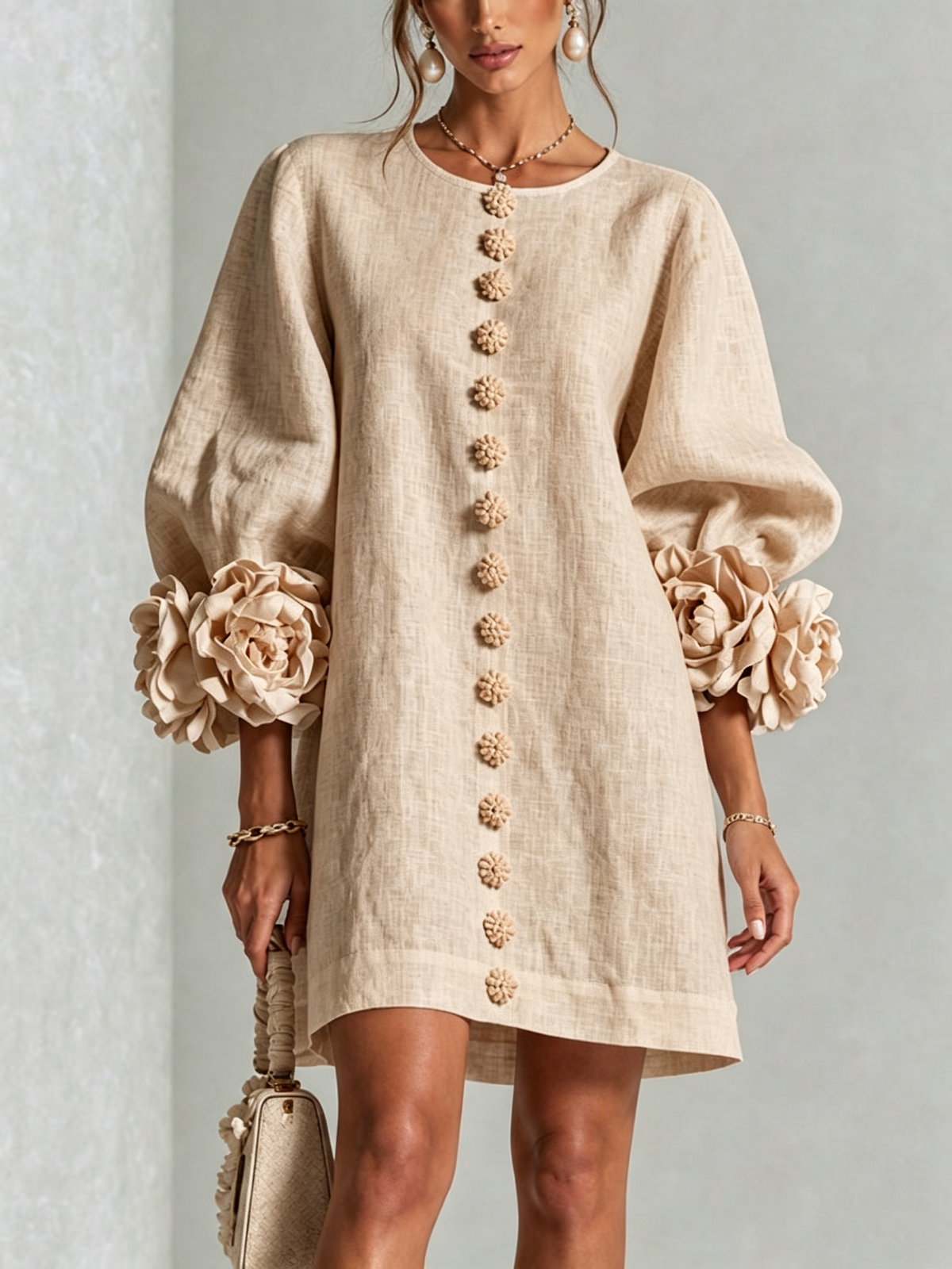 Élodie | Floral Button-Up Dress