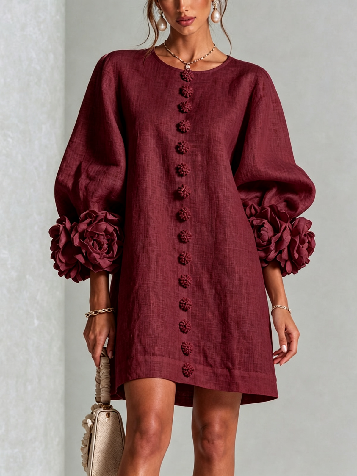 Élodie | Floral Button-Up Dress