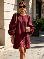 Élodie | Floral Button-Up Dress