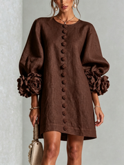 Élodie | Floral Button-Up Dress
