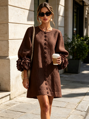 Élodie | Floral Button-Up Dress