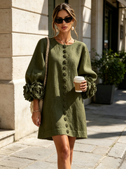 Élodie | Floral Button-Up Dress