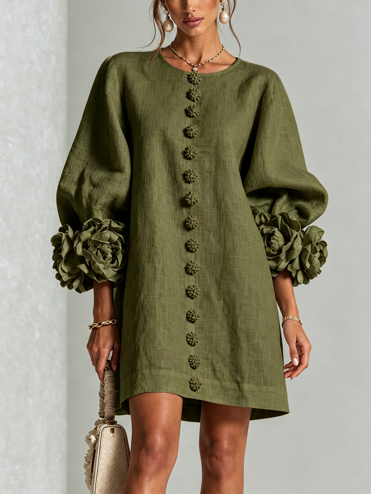 Élodie | Floral Button-Up Dress