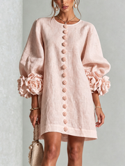 Élodie | Floral Button-Up Dress