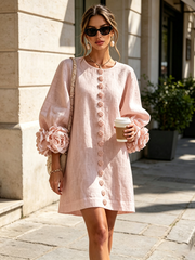 Élodie | Floral Button-Up Dress