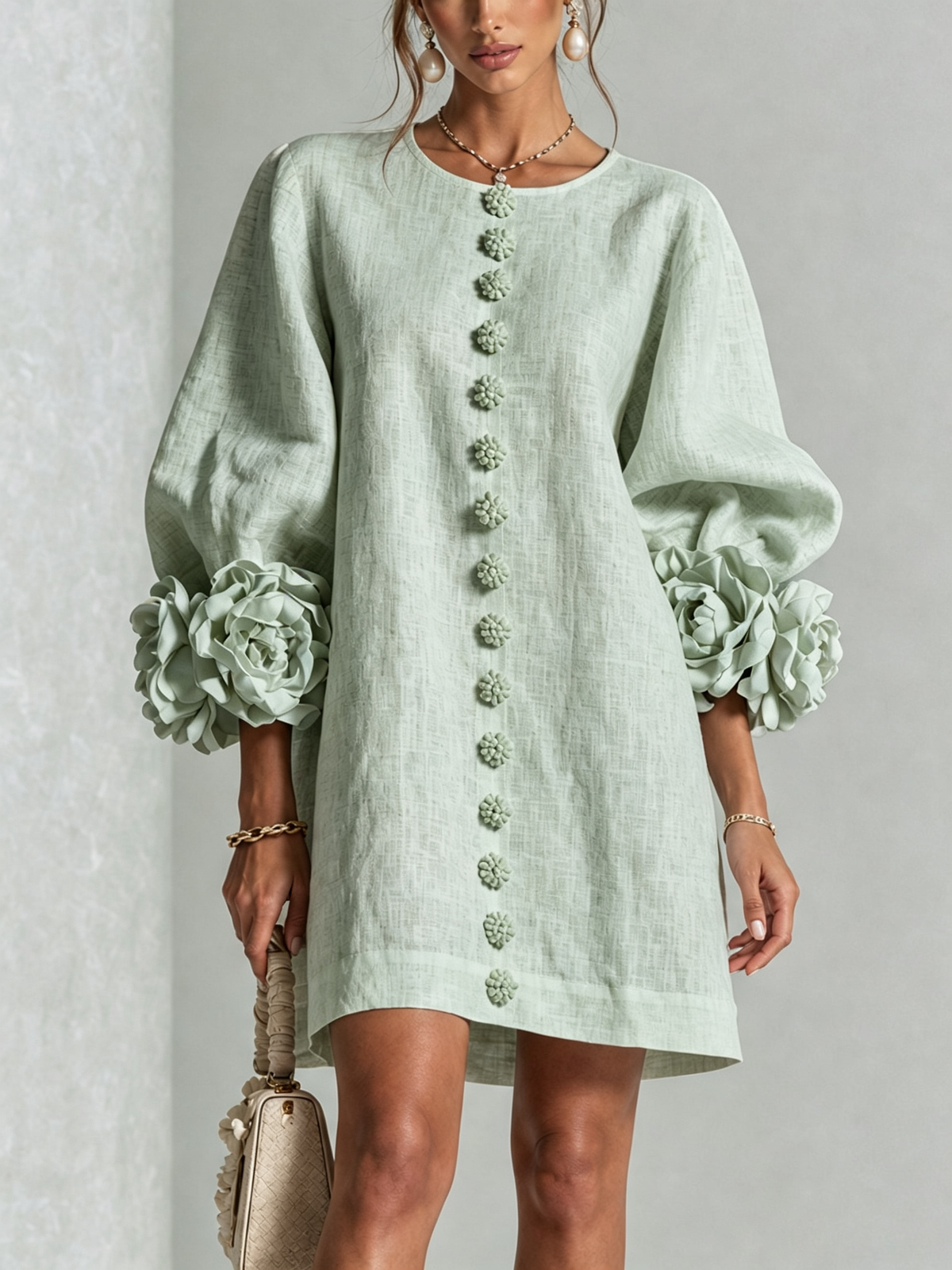Élodie | Floral Button-Up Dress