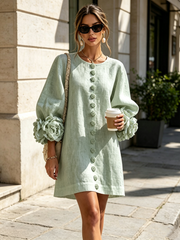 Élodie | Floral Button-Up Dress