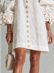 Élodie | Floral Button-Up Dress