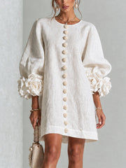 Élodie | Floral Button-Up Dress