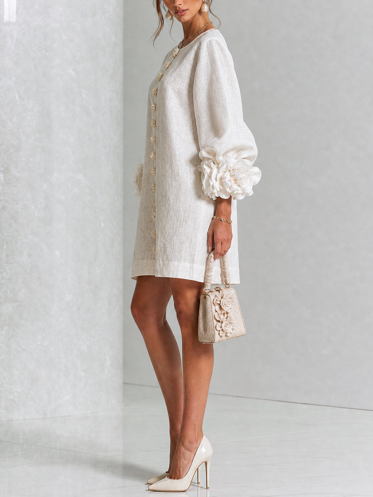 Élodie | Floral Button-Up Dress