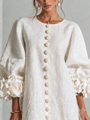Élodie | Floral Button-Up Dress