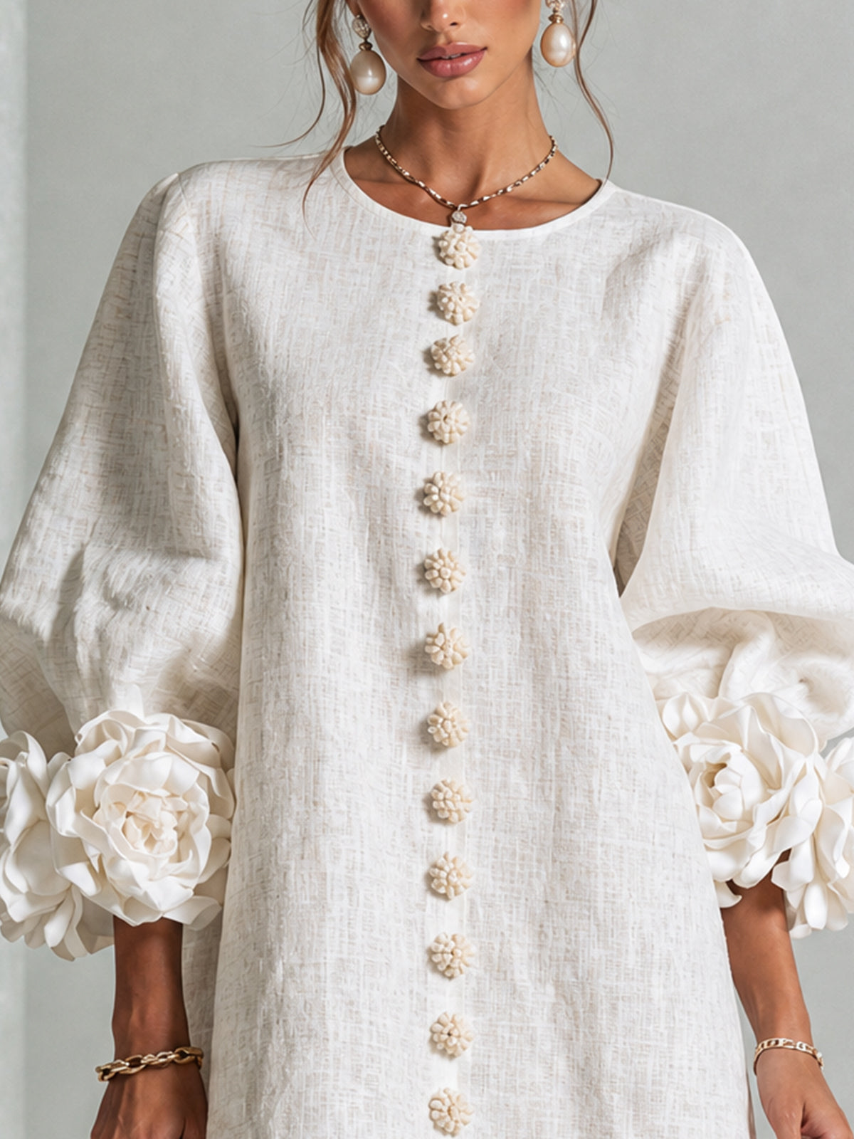 Élodie | Floral Button-Up Dress
