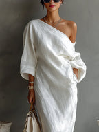 Alondra Robe Élégante au Design Asymétrique
