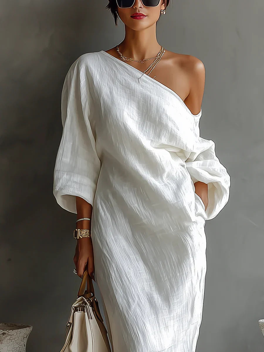 Alondra Robe Élégante au Design Asymétrique
