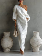 Alondra Robe Élégante au Design Asymétrique