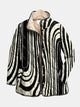 DELACROIX | Sylvie Zebra Graphic Quilted Jacket