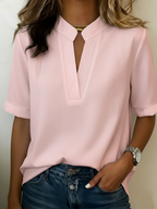 Paula | Camisa de manga corta holgada