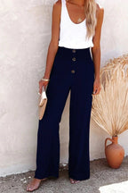 Riana - Pantalones Relax de Cintura Alta