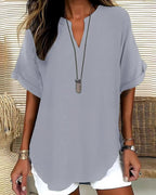Mercedes | Blusa Casual de Cuello en V