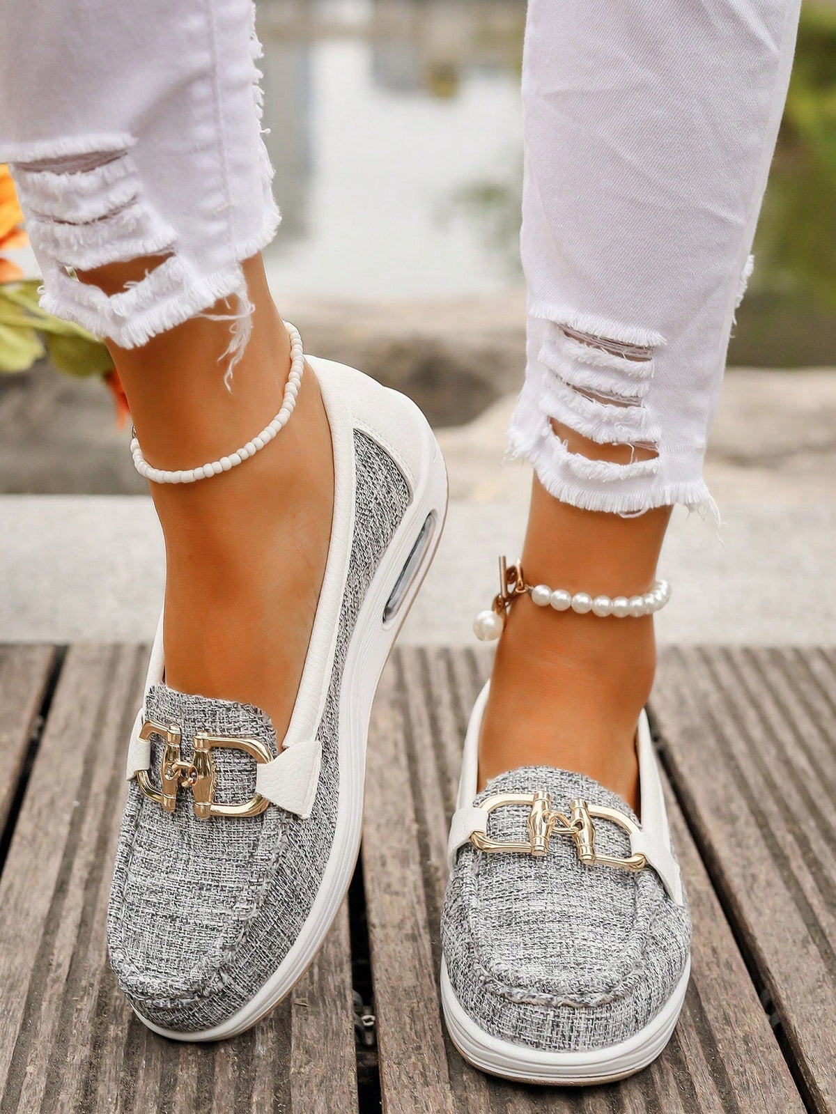 Daniela | Women's Platform Loafers with Buckle