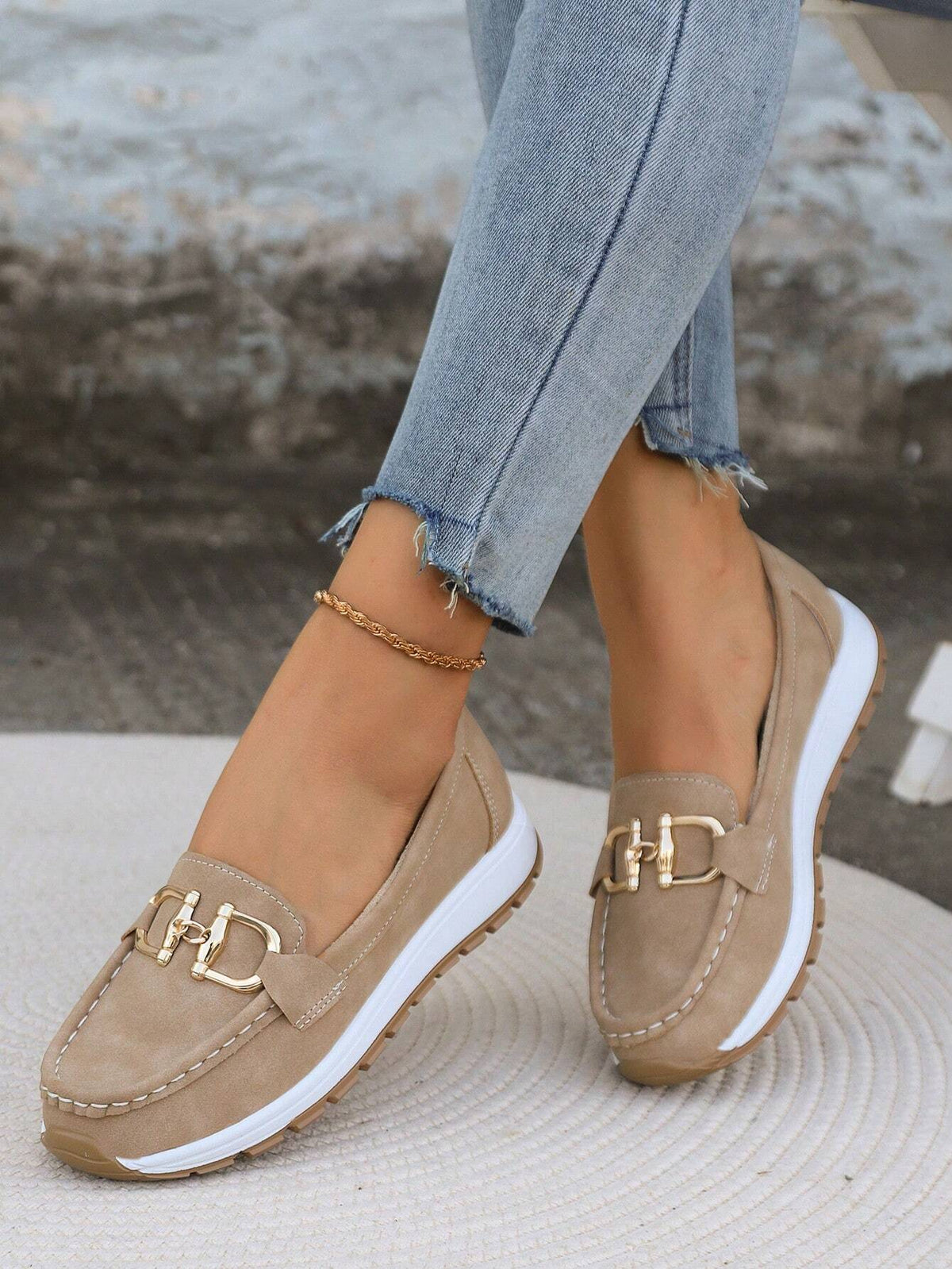 Daniela | Women's Platform Loafers with Buckle