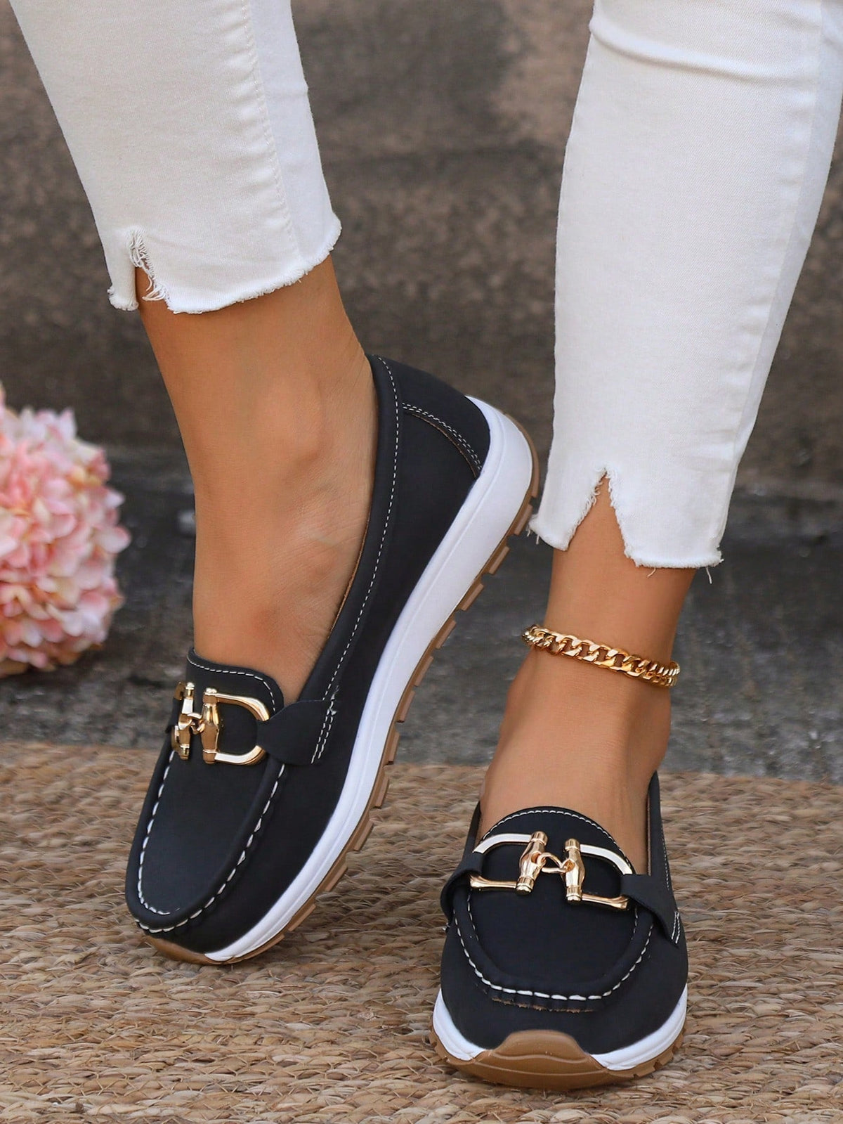 Daniela | Women's Platform Loafers with Buckle