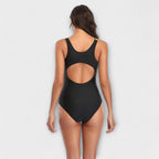 Traje de Baño Entero Deportivo con Escote en la Espalda