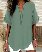 Mercedes | Blusa Casual de Cuello en V