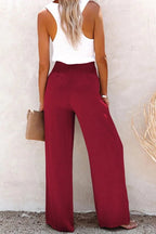 Riana - Pantalones Relax de Cintura Alta