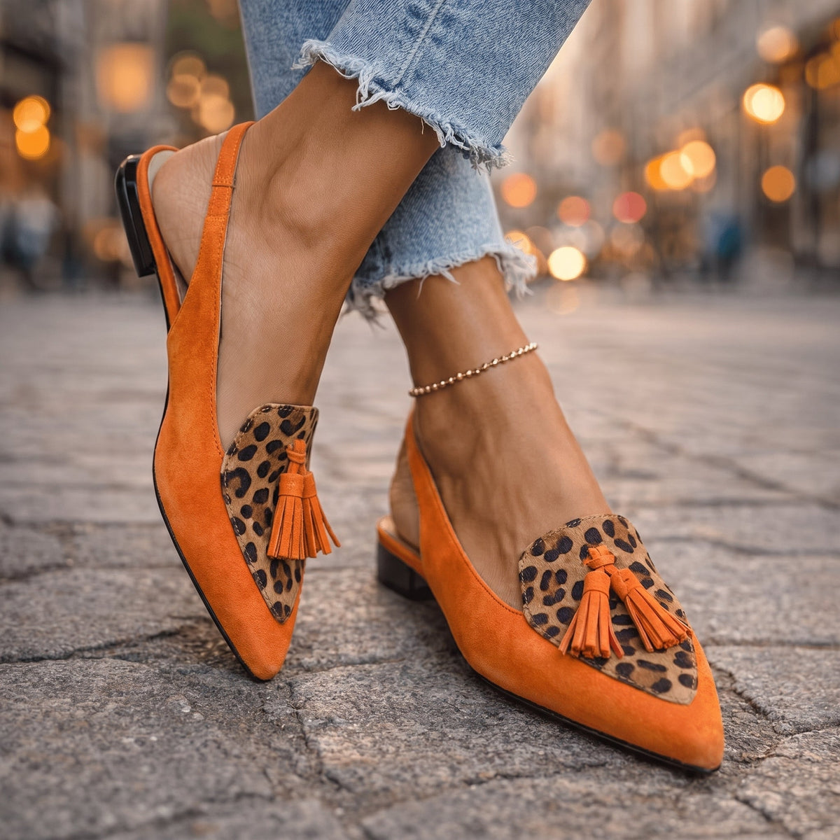Elena | Women's Strappy Fringed Sandals