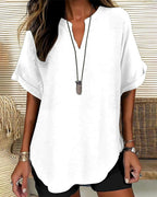 Mercedes | Blusa Casual de Cuello en V