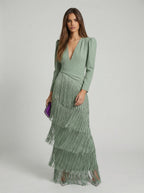 Salvia | Vestido con flecos