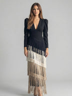 Salvia | Vestido con flecos