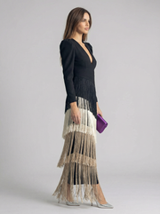 Salvia | Robe à franges