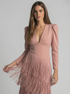 Salvia | Vestido con flecos