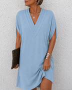 Valentina | Vestido Midi con Escote en V y Detalle Cruzado