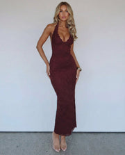 Robe longue en dentelle | Estela