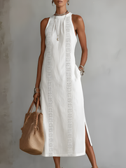 Jimena | Robe Midi Col Montant