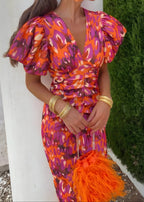 Tora™ - Vestido con mangas plisadas