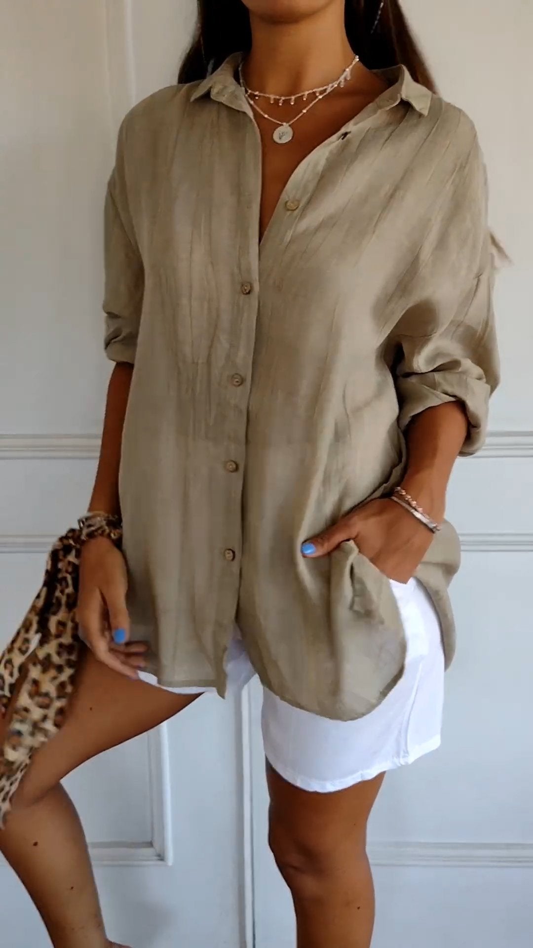 Classic Pleated Blouse for Women – Elegant Style
