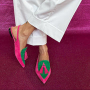 Loredana | Women's Fringed Ballet Pumps with Strap