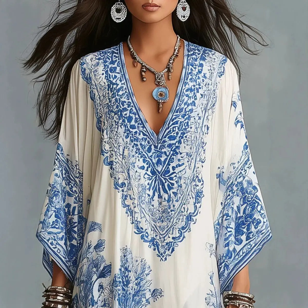 Alba Robe Bohème Maxi Ethnique