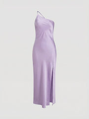 Fiora | Robe longue en satin dos nu