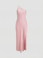 Fiora | Vestido Maxi Satén Espalda Abierta