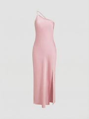 Fiora | Robe longue en satin dos nu