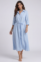Mercedes | Vestido de verano con cordones en la cintura